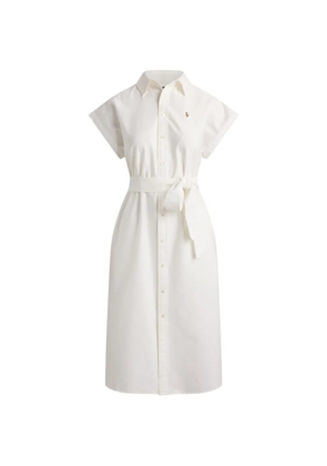 Polo Ralph Lauren belted shirt midi dress - White