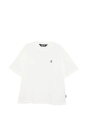 Just Cavalli embroidered floral T-shirt - White