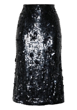 P.A.R.O.S.H. sequined midi skirt - Blue