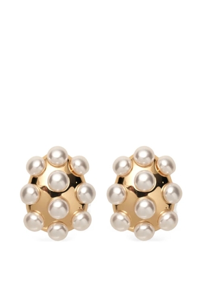 Carolina Herrera pearl studded earrings - Gold