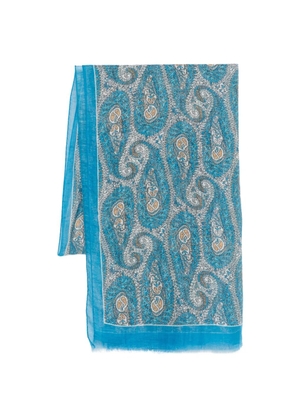 ETRO paisley scarf - Blue