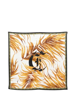 Just Cavalli logo print scarf - White