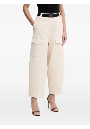 LIU JO wrinkle-effect cargo pants - Neutrals