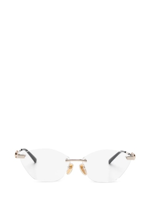 Gucci Eyewear horsebit glasses - Gold