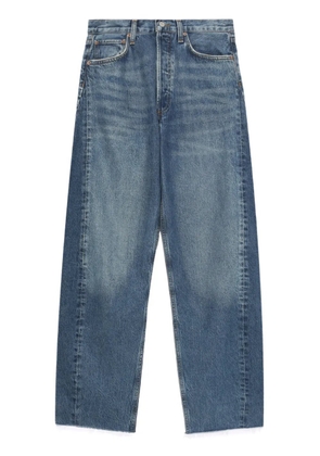 AGOLDE mid-rise cotton-blend jeans - Blue