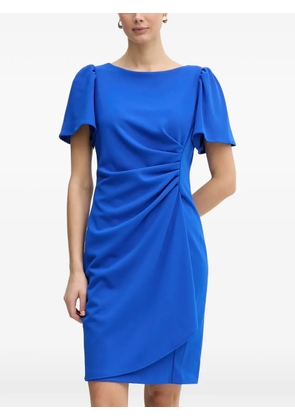 DKNY puffed sleeve gathered dress - Blue
