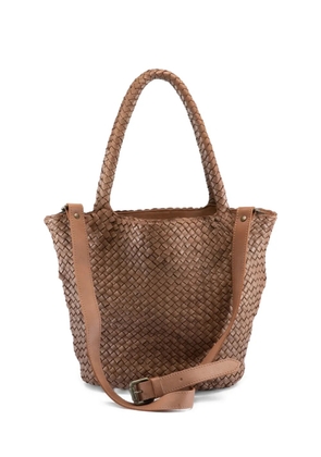 Officine Creative OC Class 072 woven leather bag - Brown
