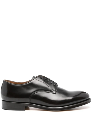 Doucal's lace-up leather derby shoes - Black