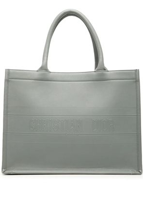Christian Dior Pre-Owned 2020 Medium Embossed Leather Book tote bag - Grey