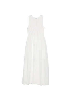 TWINSET V-neck midi dress - White