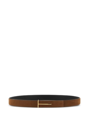 TOM FORD reversible logo belt - Brown