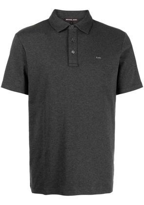 Michael Kors logo-embroidered cotton polo shirt - Grey