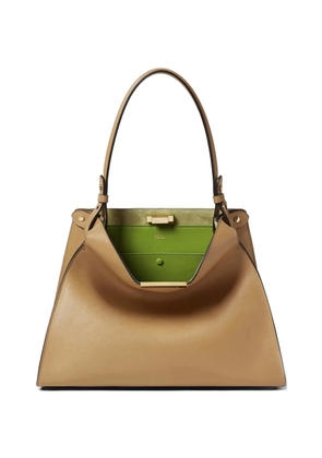 FENDI medium Way leather shoulder bag - Neutrals