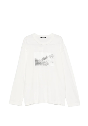 Jacquemus graphic long-sleeve T-shirt - White