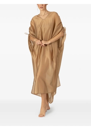 PARAMIDONNA Vall beach kaftan dress - Brown