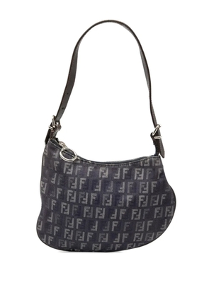 Fendi Pre-Owned 2000-2010 Zucchino Denim Oyster shoulder bag - Blue