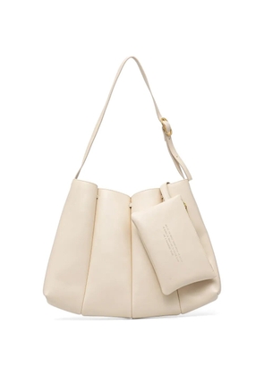 Themoirè Calipso pleated-effect shoulder bag - Neutrals