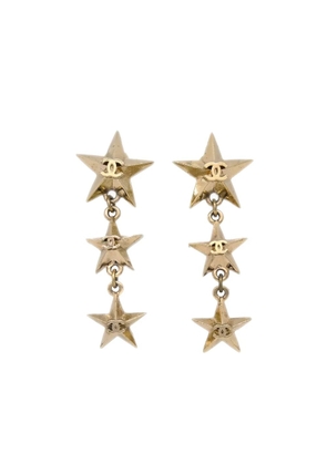 CHANEL Pre-Owned 2017 CC Star earrings - Gold