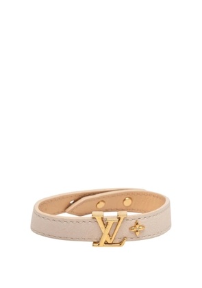 Louis Vuitton Pre-Owned 2022 Leather LV Iconic Bracelet costume bracelet - Brown