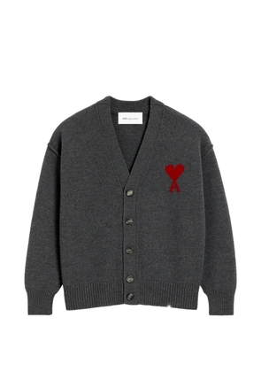 AMI Paris Ami De Coeur wool cardigan - Grey