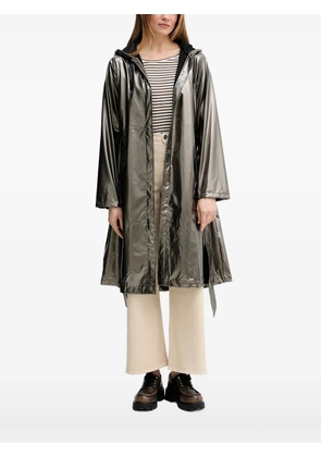 Rains hooded belted coat - Grey