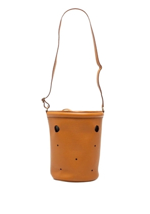 Hermès Pre-Owned 1998 Clemence Mangeoire PM bucket bag - Brown