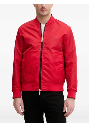 Armani Exchange logo-print bomber jacket - Red