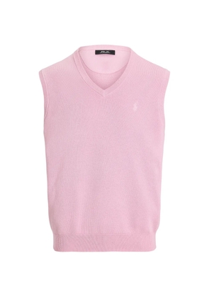 RLX Ralph Lauren V-neck polo-embroidery vest - Pink