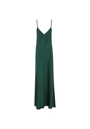 Antonelli spaghetti strap V-neck maxi dress - Green