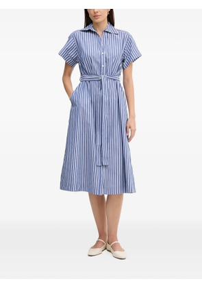 DKNY striped belt dress - Blue