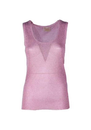 PHO FIRENZE sleeveless round-neck top - Pink