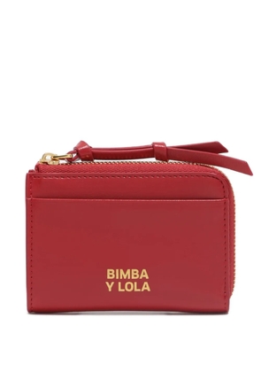 Bimba y Lola zip leather wallet - Red