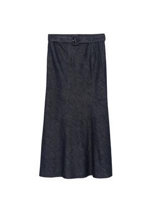 LESS denim maxi skirt - Blue