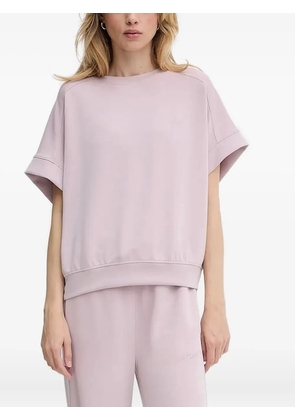 BOSS Enari pleated short-sleeve T-shirt - Pink