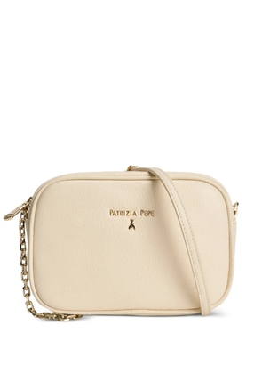 Patrizia Pepe logo-plaque crossbody bag - Neutrals