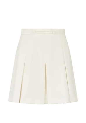 Valentino Garavani bow pleated mini skirt - Neutrals