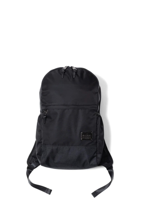 Makavelic zip logo plaque backpack - Black