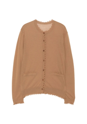 JNBY scalloped-hem cardigan - Brown