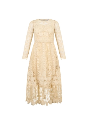 Valentino Garavani lace midi dress - Neutrals