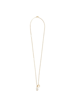 Jil Sander irregular shape pearl necklace - Gold