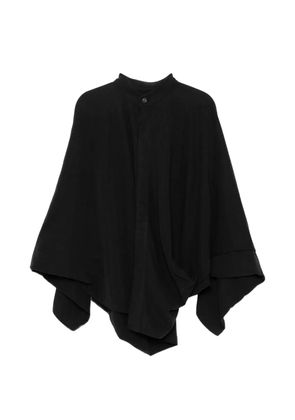 CROQUIS asymmetric long-sleeve shirt - Black