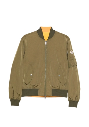 Moncler reversible logo-patch bomber jacket - Green