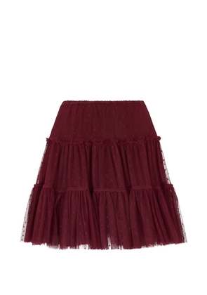 Valentino Garavani ruffled polka-dot skirt - Red