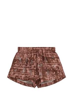A Paper Kid paisley patterned shorts - Brown