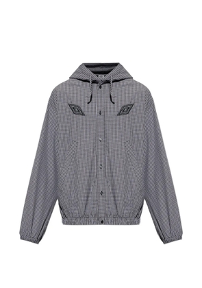 UMBRO hooded check-pattern jacket - Grey