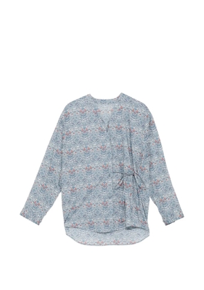 JNBY floral V-neckline blouse - Blue