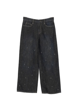 JNBY pin-embellished wide-leg jeans - Blue