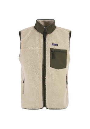 Patagonia zip-up fleece-texture vest - Neutrals
