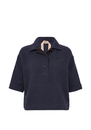 Nº21 textured polo shirt - Blue