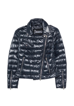 Herno zip quilted jacket - Blue